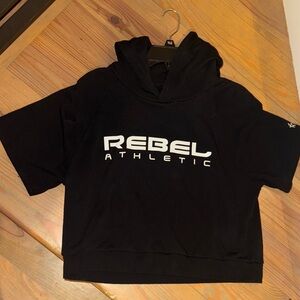 Rebel Athletic short sleeve hoodie
